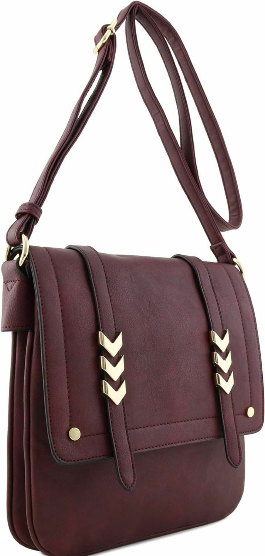 ALYSSA Crossbody Handbags | Alyssa Double Compartment Large Flapover Crossbody Bag