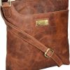 VALENCHI Crossbody Handbags | Valenchi Women'S Genuine Leather Crossbody Handbag - Shoulder Bag S Handmade (Brown Oily Hunter)