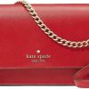 Kate Spade New York Crossbody Handbags | Kate Spade New York Women'S Madison Saffiano Leather Small Flip Crossbody Bag, Candied Cherry