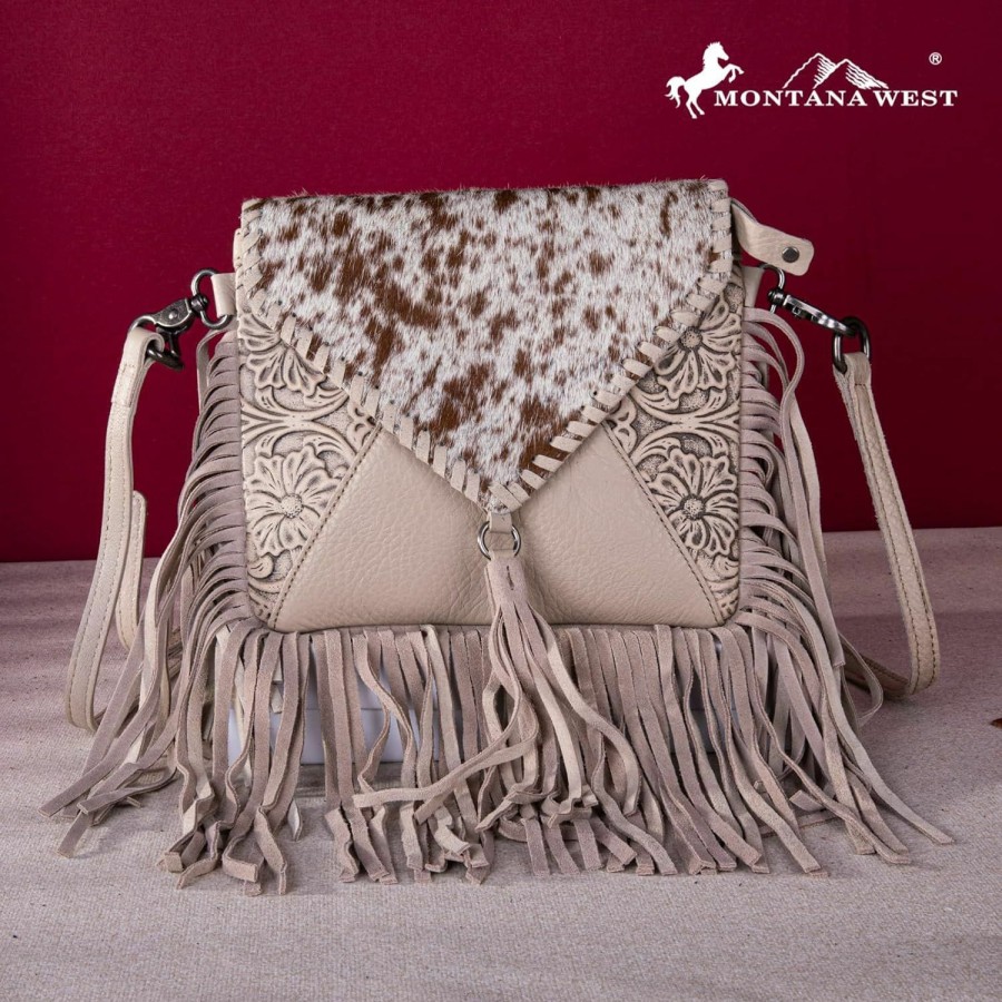 Montana West Crossbody Handbags | Fringe Purse Small Crossbody Bags For Women Western Purses Vintage Leather Cross Body Purses Women'S Crossbody Handbags Lss-Mwr-064Bg