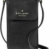 Kate Spade New York Crossbody Handbags | Kate Spade Staci North South Flap Phone Crossbody (Black)