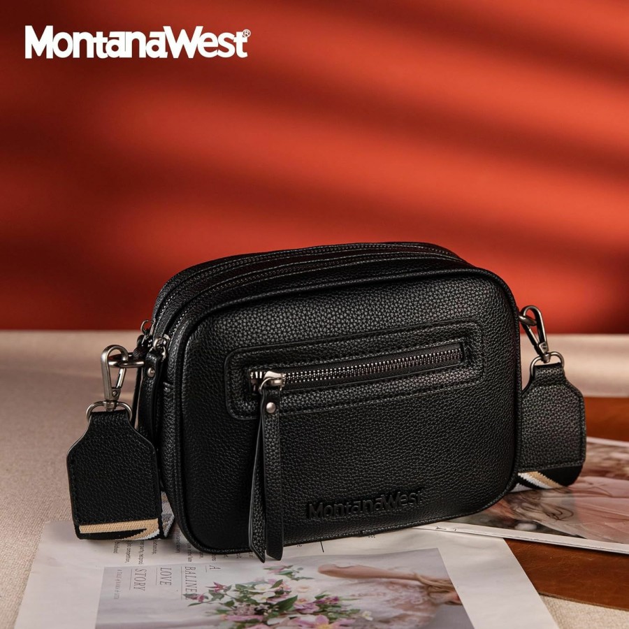 Montana West Crossbody Handbags | Montana West Crossbody Bags For Women Vegan Leather Purses Small Shoulder Handbags With Wide Strap