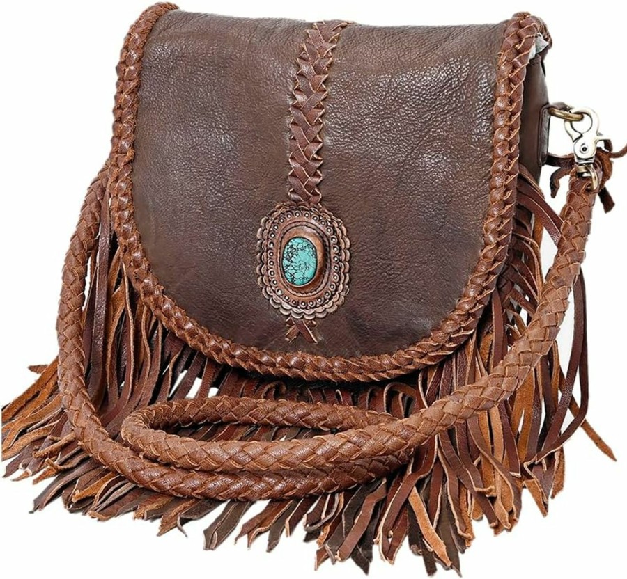 American Darling Crossbody Handbags | American Darling Messenger Full Grain Genuine Leather Western Women Bag Handbag Purse | Cute Messenger Bag