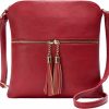 Solene Crossbody Handbags | Solene Womens Lightweight Medium Crossbody Purse With Tassel, Perfect Size Crossbody Bags For Daily Use, Travel