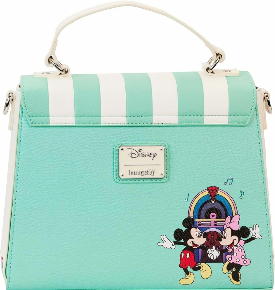 Loungefly Crossbody Handbags | Loungefly Mickey & Minnie Date Night Diner Crossbody Purse Disney