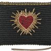 Mary Frances Crossbody Handbags | Mary Frances Love Affair; Affection Beaded Heart Burst Mini Handbag, Crossbody Bag For Women, Handmade Design, Coin Purse