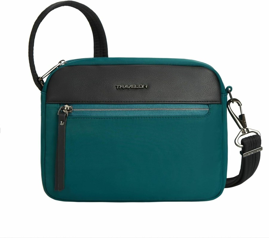 Travelon Crossbody Handbags | Travelon Anti-Theft Addison Small Crossbody, Evergreen