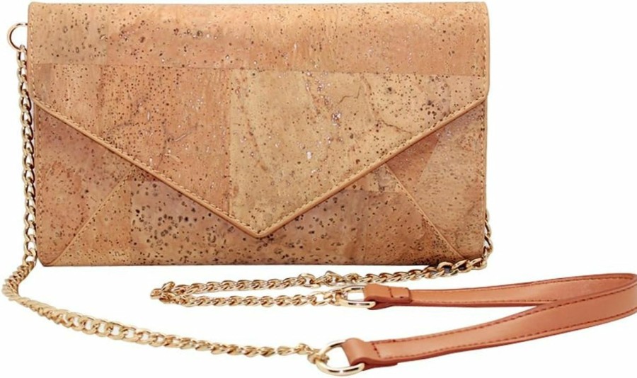 boshiho Crossbody Handbags | Boshiho Natural Cork Crossbody Bag, Women Vegan Handbag Cork Clutch Wallet