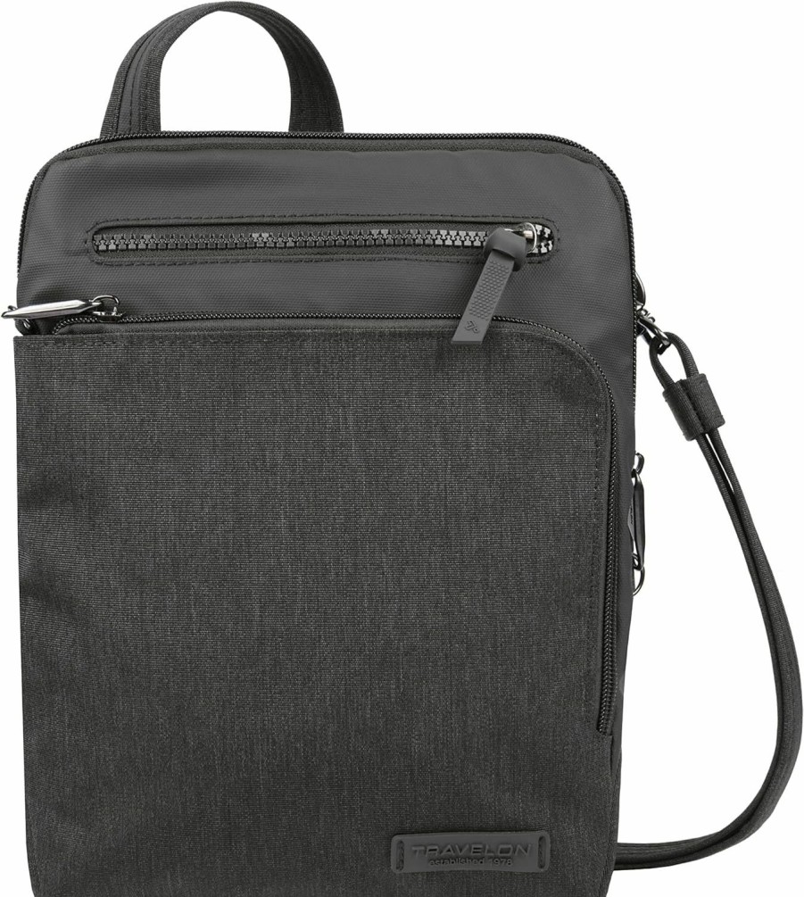 Travelon Crossbody Handbags | Travelon Anti-Theft Metro Small Crossbody, Black, 9.75 X 10.75 X 2