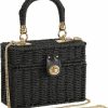 So'each Crossbody Handbags | So'Each Women'S Handbag Wicker Square Crossbody Rattan Bag Boho Crossbody Bag