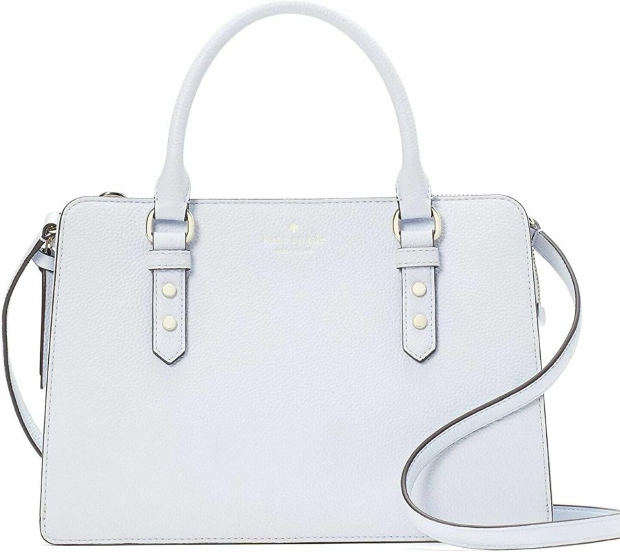 Kate Spade New York Crossbody Handbags | Kate Spade Lise Mulberry Street Leather Crossbody Bag Purse Handbag (Taro Milk)