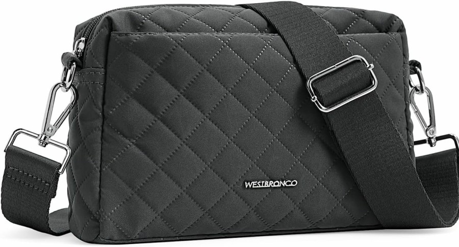 WESTBRONCO Crossbody Handbags | Westbronco Quilted Crossbody Bags For Women Small Crossbody Purse Nylon Lightweight Shoulder Handbags With Adjustable Strap