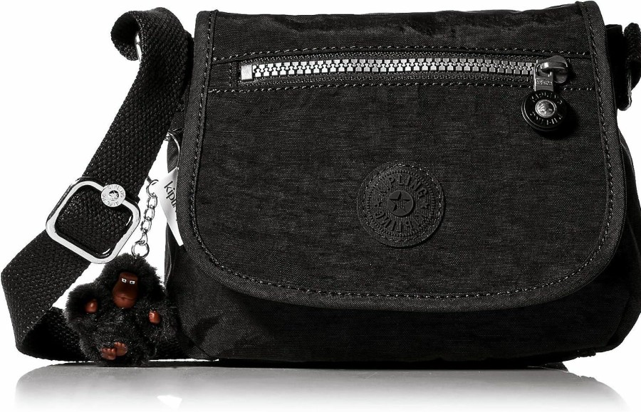 Kipling Crossbody Handbags | Kipling Women'S Sabian Mini Crossbody, Lightweight Everyday Purse, Shoulder Bag, Black Tonal