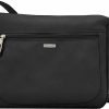 Travelon Crossbody Handbags | Travelon Anti-Theft-Class Small East/West Crossbody Bag, Black, 10.25 X 8 X 2.5