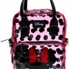 Buckle-Down Crossbody Handbags | Disney Bag, Crossbody Light Up, Minnie Mouse Ears And Bow Icon With Polka Dots, Transparent, Pink Pvc