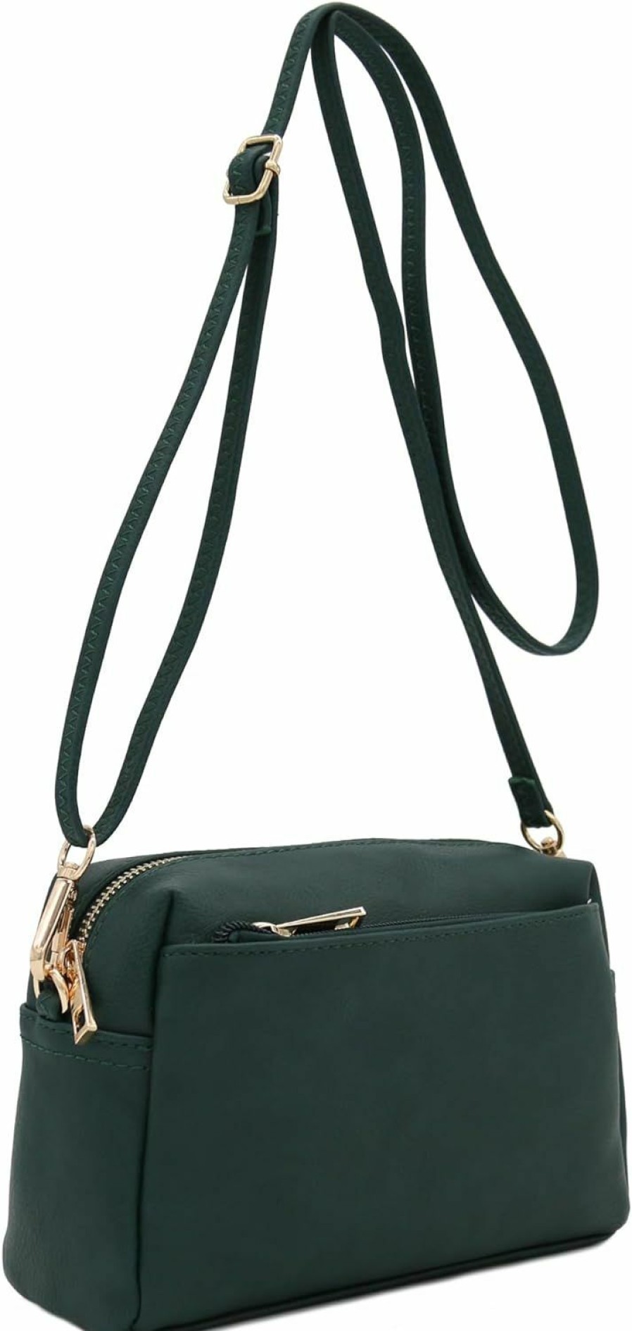 FashionPuzzle Crossbody Handbags | Fashionpuzzle Triple Zip Small Crossbody Bag