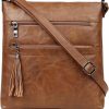 MASINTOR Crossbody Handbags | Masintor Crossbody Purses For Women, Multi Pocket Casual Crossbody Bag, Adjustable Strap Shoulder Bag With Tassel