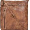 Oak Leathers Crossbody Handbags | Cross Body Bags For Women Travel | Travel Size | Gifts For Her | Multiple Compartments | Cross Over Tan Purse