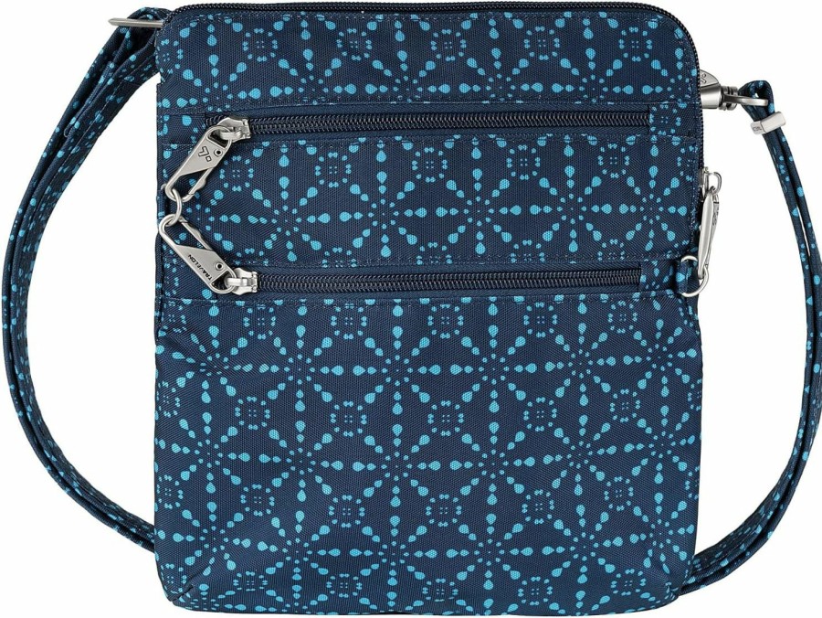 Travelon Crossbody Handbags | Travelon Anti-Theft Classic Slim Dbl Zip Crossbody Bag