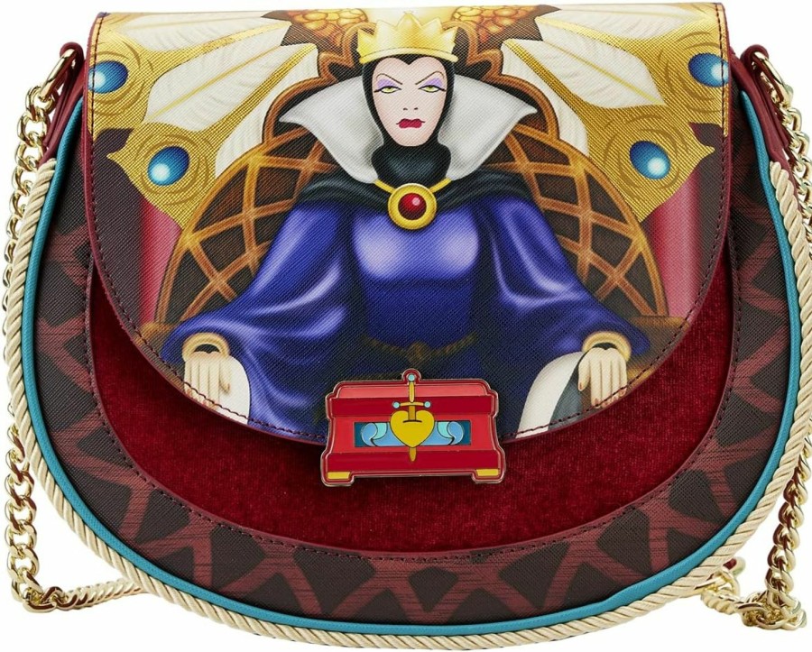 Loungefly Crossbody Handbags | Loungefly Disney Snow White Evil Queen Throne Crossbody Purse