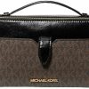 Michael Kors Crossbody Handbags | Michael Kors Shoulder Bag Jet Set Item Md Double Zip Cross Body Brown Black