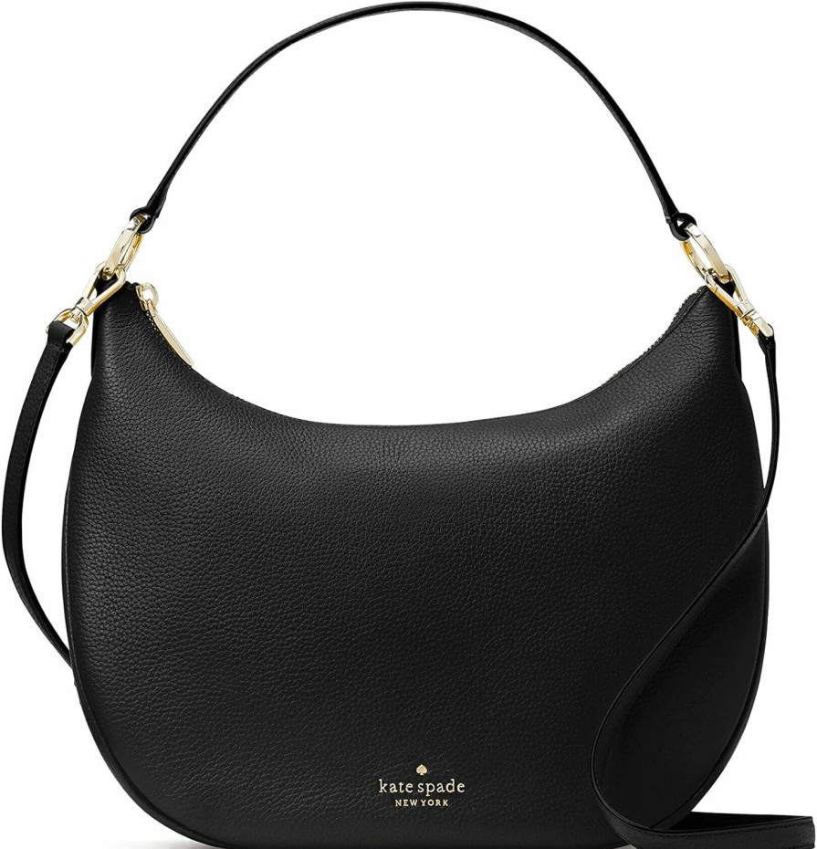 Kate Spade New York Crossbody Handbags | Kate Spade Weston Leather Shoulder Crossbody Bag Purse Handbag (Black)