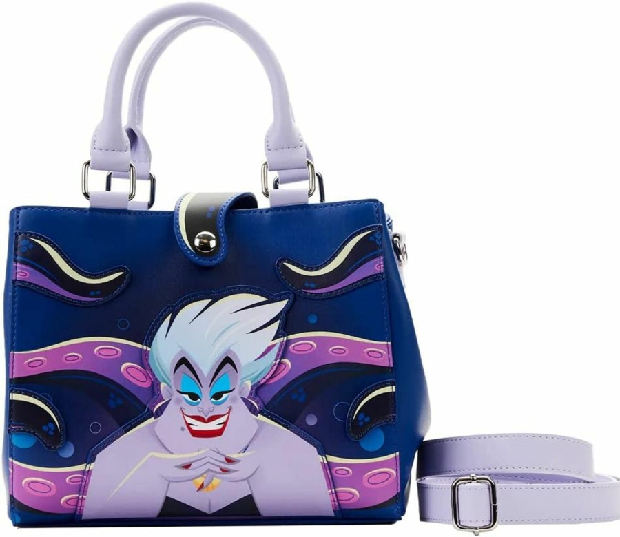 Loungefly Crossbody Handbags | Loungefly The Little Mermaid Ursula Plotting Glow Crossbody Bag, Multicolored