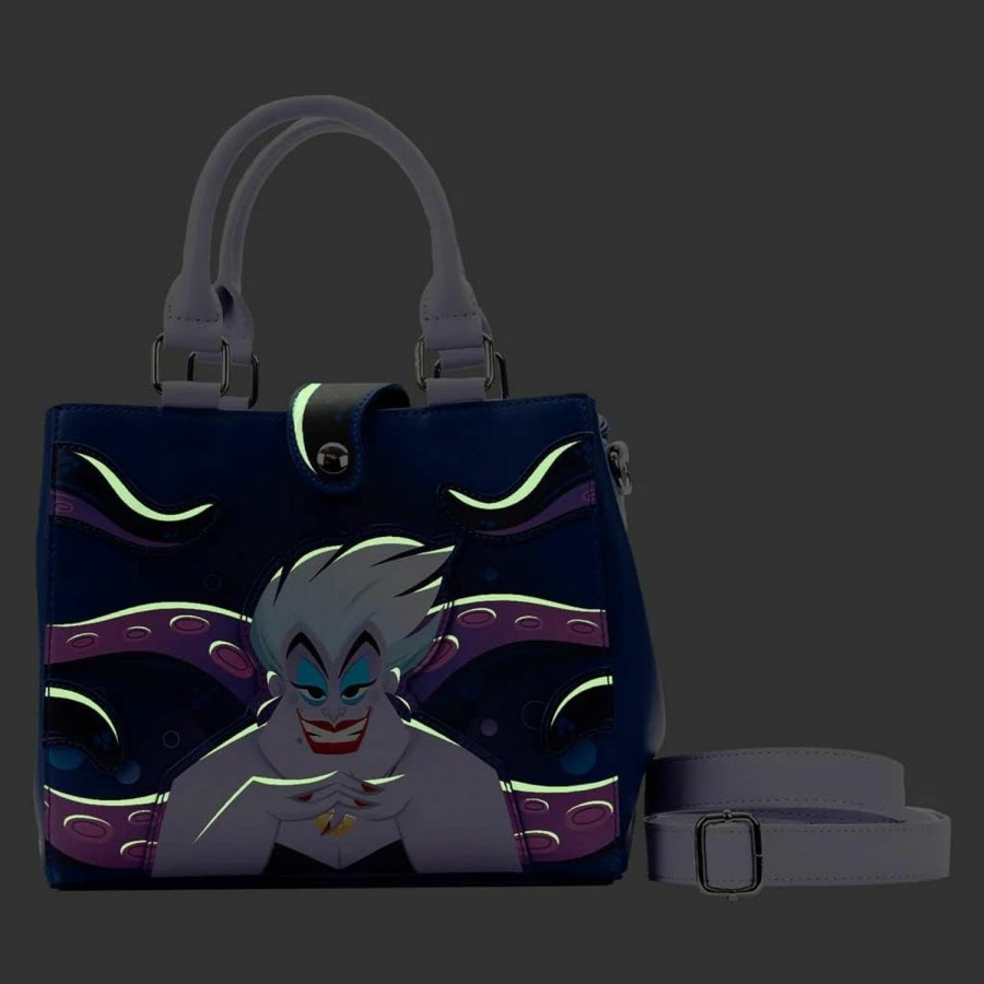 Loungefly Crossbody Handbags | Loungefly The Little Mermaid Ursula Plotting Glow Crossbody Bag, Multicolored