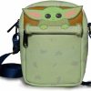 Buckle-Down Crossbody Handbags | Star Wars Bag, Cross Body, The Mandalorian, The Child, Baby Yoda Peeking, Vegan Leather 8.0\" X 6.5\"