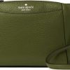 Kate Spade New York Crossbody Handbags | Kate Spade Monica Leather Crossbody Bag Purse Handbag (Enchanted Green)