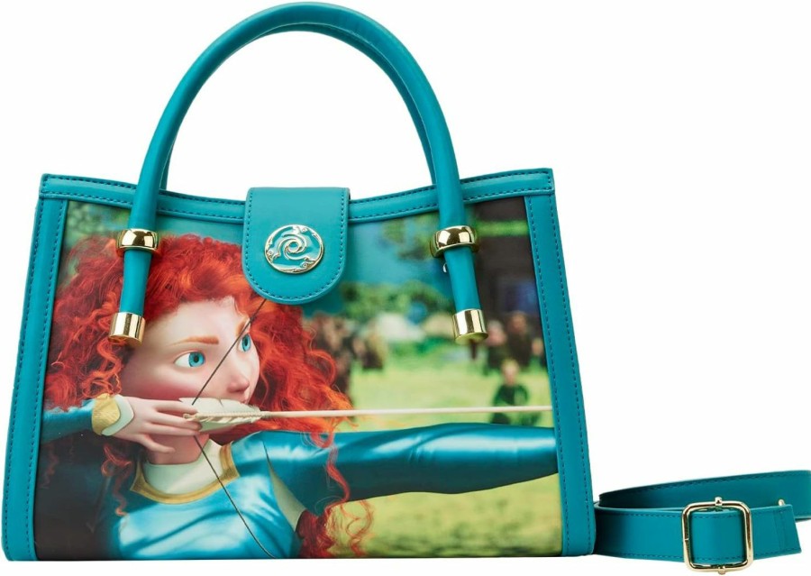 Loungefly Crossbody Handbags | Loungefly Disney Pixar Brave Merida Princess Scene Cross Body Bag