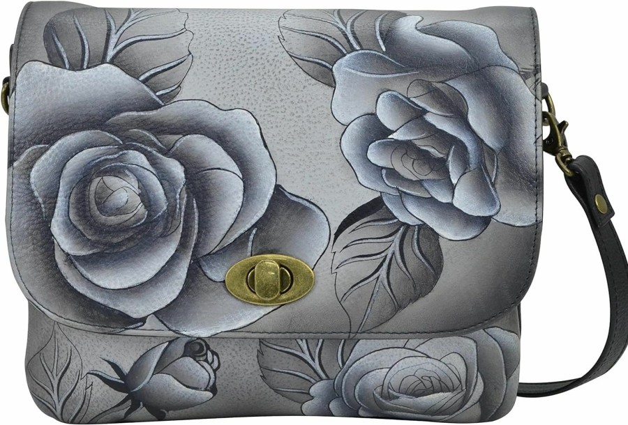 Anna by Anuschka Crossbody Handbags | Anna By Anuschka Hand-Painted Leather