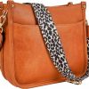 KOGTLA Crossbody Handbags | Kogtla Women'S Crossbody Shoulder Bag With Leopard Guitar Strap,Vegan Faux Leather Purse Handbag Bucket Tote Bag