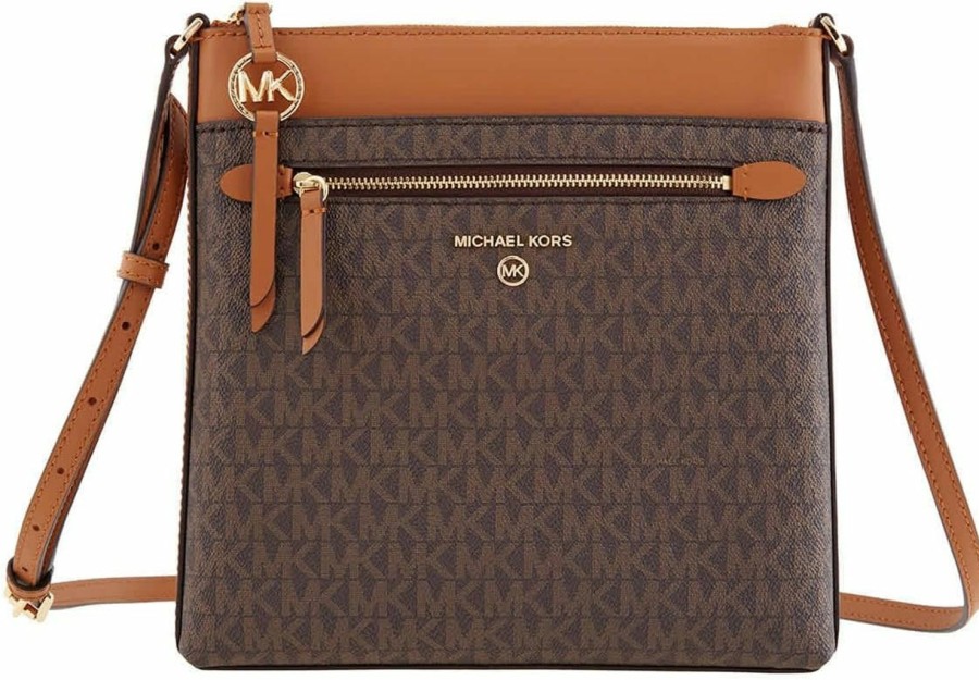 Michael Kors Crossbody Handbags | Michael Kors Jet Set Charm Small North/South Flat Crossbody