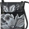 Anna by Anuschka Crossbody Handbags | Anna By Anuschka Women'S Hand-Painted Genuine Leather Slim Cross Shoulder Bag