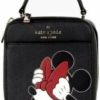 Kate Spade Crossbody Handbags | Kate Spade X Disney Minnie Mouse Vanity Case Crossbody K9530 Black Leather