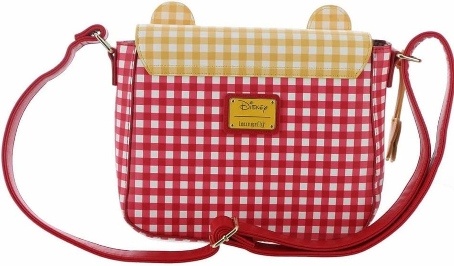 Loungefly Crossbody Handbags | Loungefly Winnie The Pooh Gingham Crossbody Bag