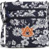 Vera Bradley Crossbody Handbags | Vera Bradley Cotton Collegiate Triple Zip Hipster Crossbody Purse (Multiple Teams Available)