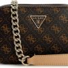 GUESS Crossbody Handbags | Guess Womens Noelle Crossbody Camera, Brown Logo, One Size Us