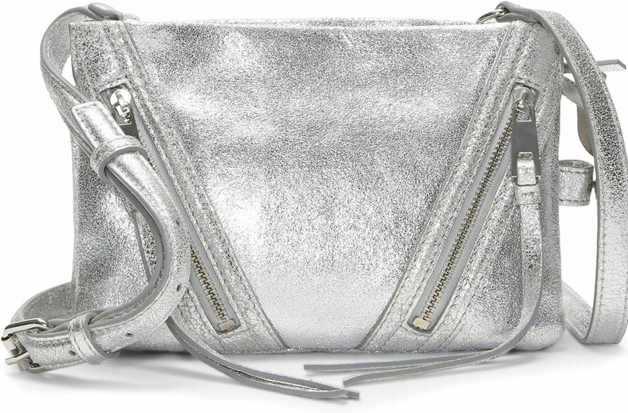 Vince Camuto Crossbody Handbags | Vince Camuto Wayhn Medium Crossbody, Silver