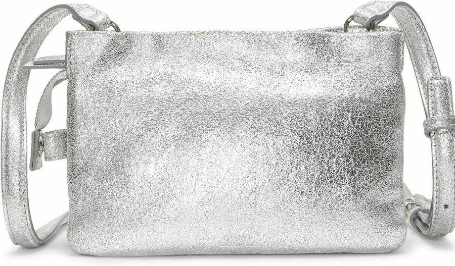 Vince Camuto Crossbody Handbags | Vince Camuto Wayhn Medium Crossbody, Silver