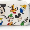 Buckle-Down Crossbody Handbags | Disney Bag, Cross Body, Rectangle, Disney Mickey And Friends Fab Four Expressions All Over, White, Vegan Leather