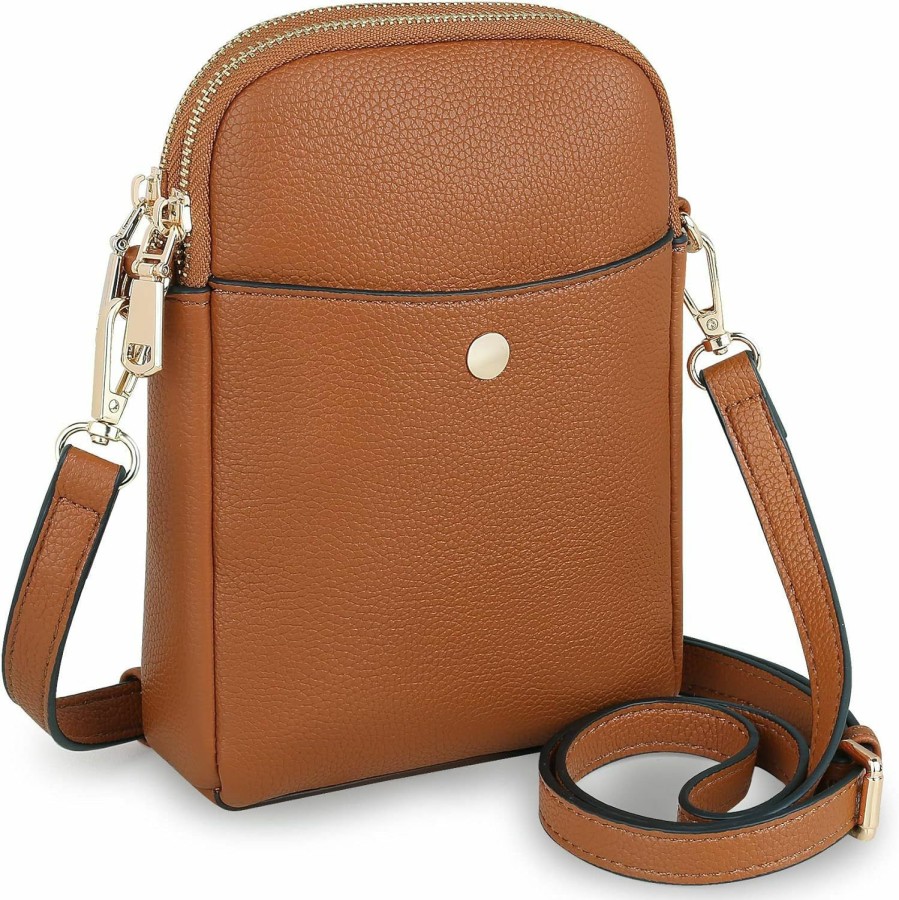 ACNFS Crossbody Handbags | Crossbody Bag For Women Shoulder Bag Leather Mobile Phone Bag Small Cross Body Adjustable Shoulder Strap Mobile Bag For Women