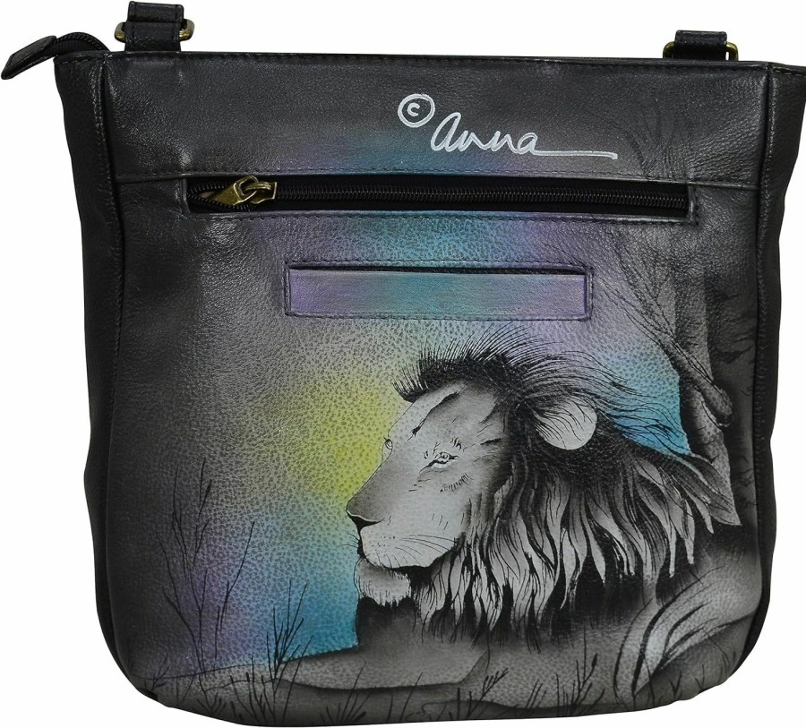 Anna by Anuschka Crossbody Handbags | Anna By Anuschka Women'S Genuine Leather Medium Crossbody | Hand Painted Original Artwork