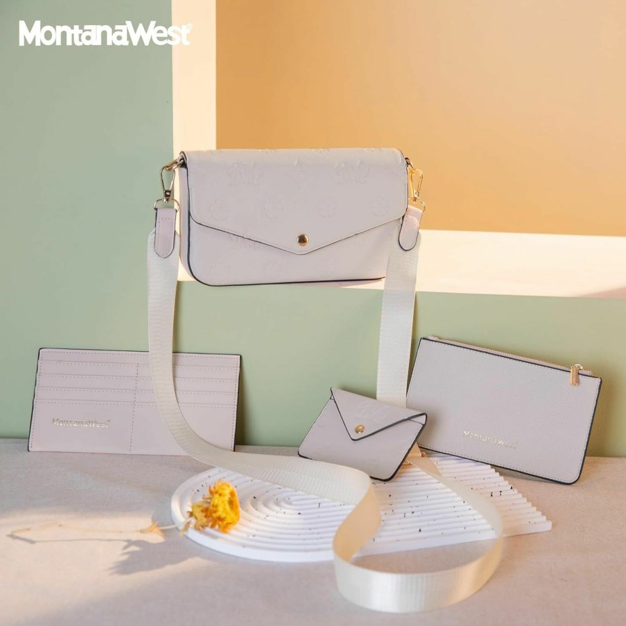 Montana West Crossbody Handbags | Montana West 4Pcs Crossbody Purse And Wallet Set For Women