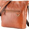 URBAN LEATHER Crossbody Handbags | 12 Inch Genuine Leather Crossbody Bags For Women Large Shoulder Cross Body Handbags Real Leather Vintage Brown Purses Travel Bucket Bag For Women