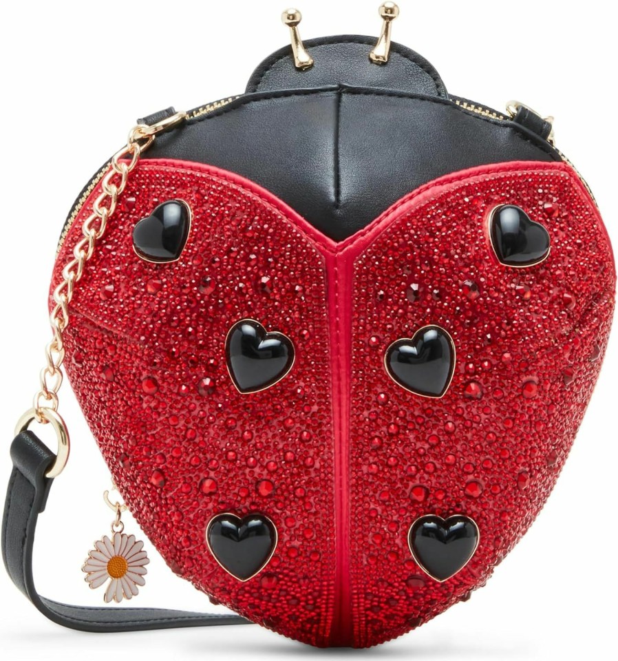 Betsey Johnson Crossbody Handbags | Betsey Johnson Lady In Red Crossbody