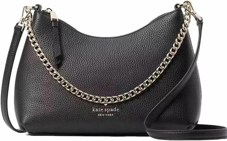 Kate Spade New York Crossbody Handbags | Kate Spade New York Women'S Zippy Pebbeled Leather Convertible Crossbody Bag, Black