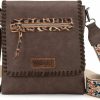 Wrangler Crossbody Handbags | Wrangler Crossbody Bags For Women Western Hand Woven Satchel Purse