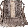 Montana West Crossbody Handbags | Montana West Fringe Purse Western Purses For Women Crossbody Bag Small Leather Cowhide Women'S Crossbody Handbags Lss-Rlc-L168Tn